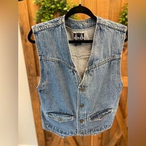 Vintage Harley Davidson jean vest size Small